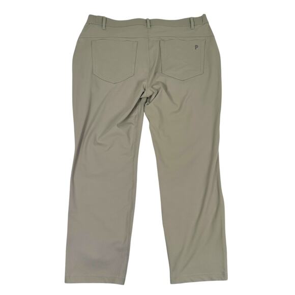 Public Rec All Day Every Day 5 Pocket Pants Men 34 x 28 Khaki Stretch Flat Front - Picture 2 of 10
